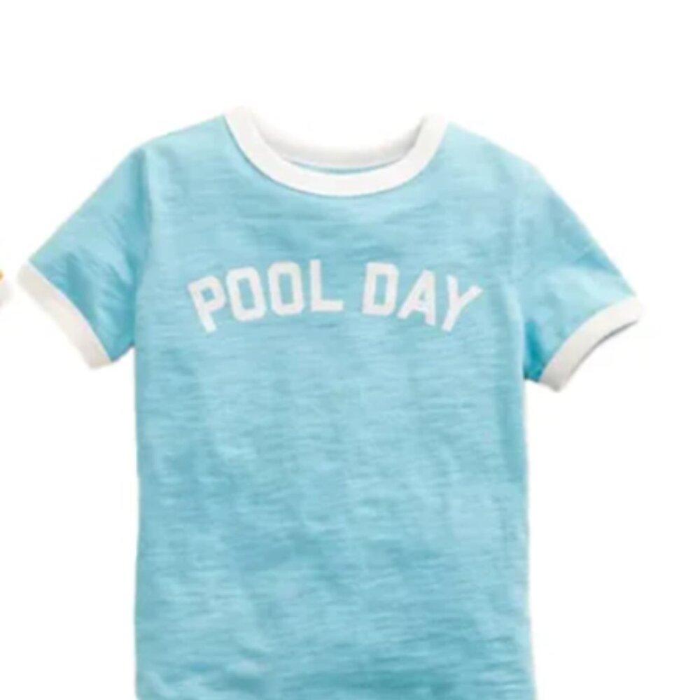 🆕 Little Co by Lauren Conrad Infant Organic Cotton Ringer Tee Shirt 6 Months ☀️